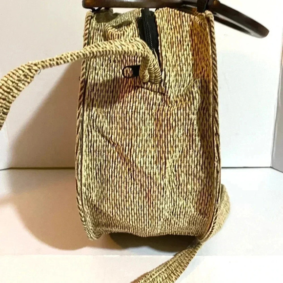 Handcrafted woven satchel handbag - Picture 4 of 12